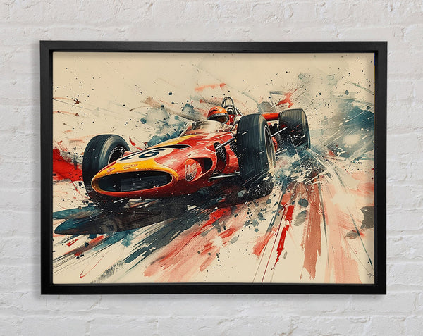 Vintage Racer Framed Print