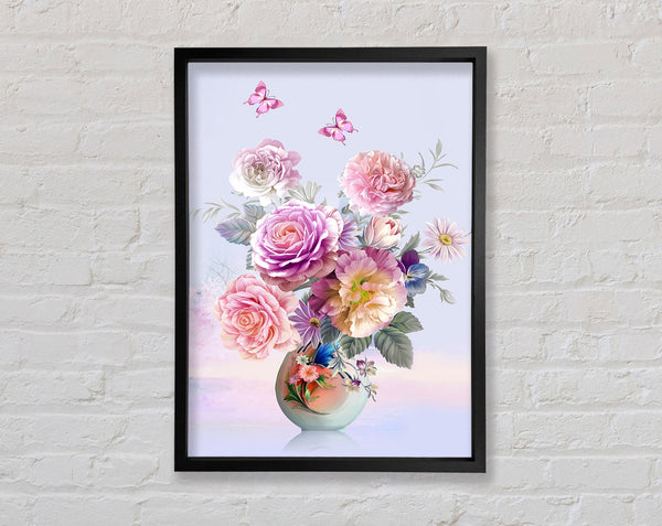 Vivid Flowers Framed Print