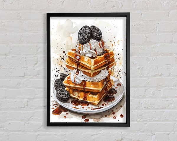Waffles Framed Print