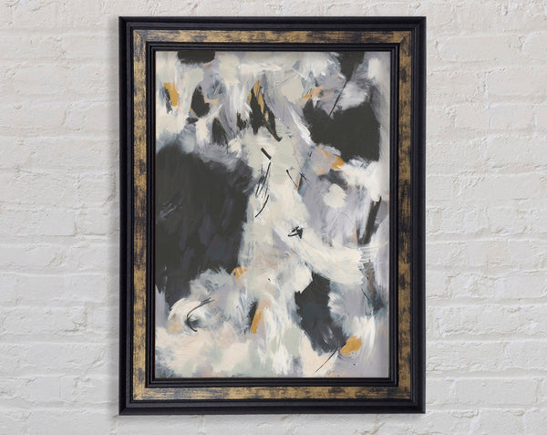 Washed Out Grey Framed Print