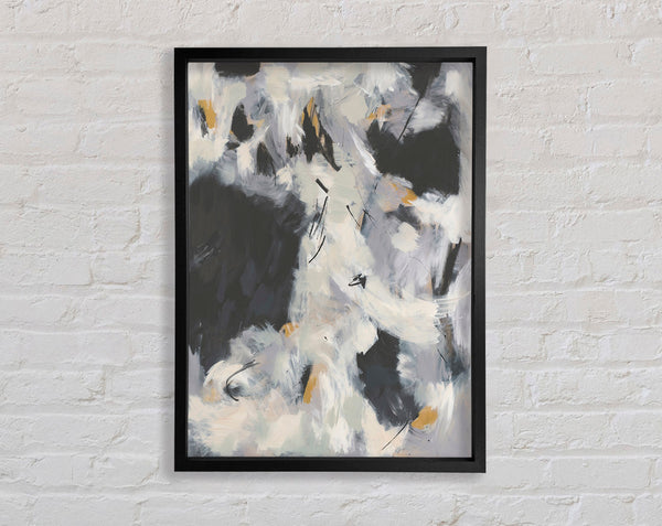 Washed Out Grey Framed Print