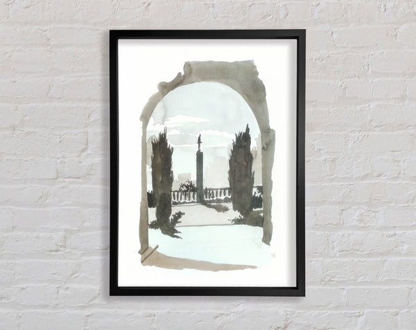 Watercolour Arch Framed Print