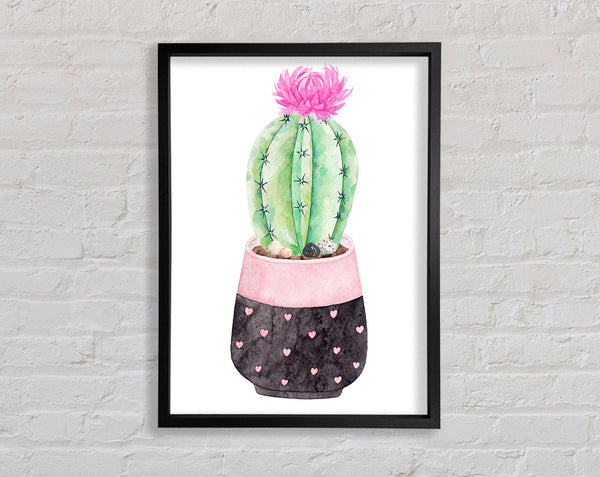 Watercolour Cactus (1) Framed Print