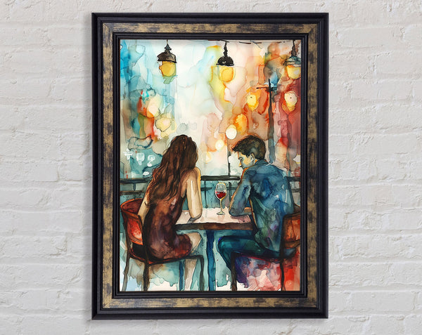 Watercolour Evening Framed Print