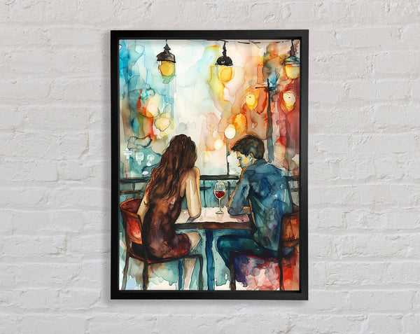 Watercolour Evening Framed Print