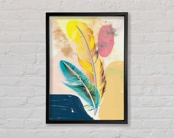 Watercolour Feathers (1) Framed Print
