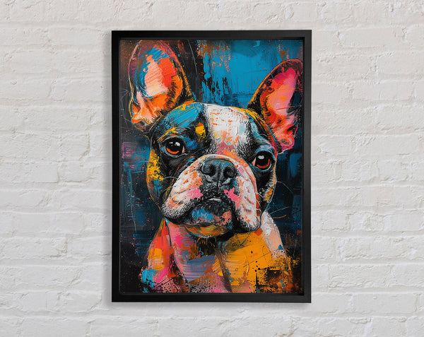Watercolour French Bulldog Beauty Framed Print