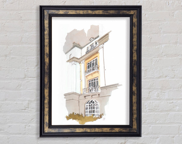 Watercolour Hall Framed Print