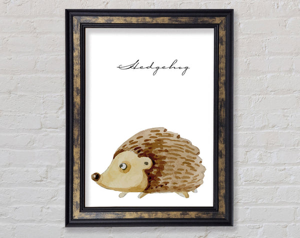 Watercolour Hedgehog Framed Print