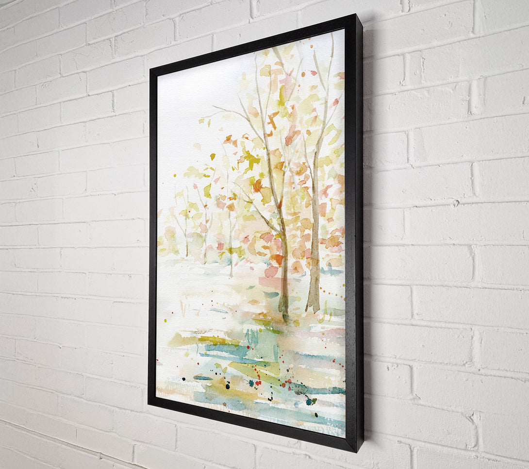 A Canvas Print of Watercolour Pastel Trees Canvas Wall Art