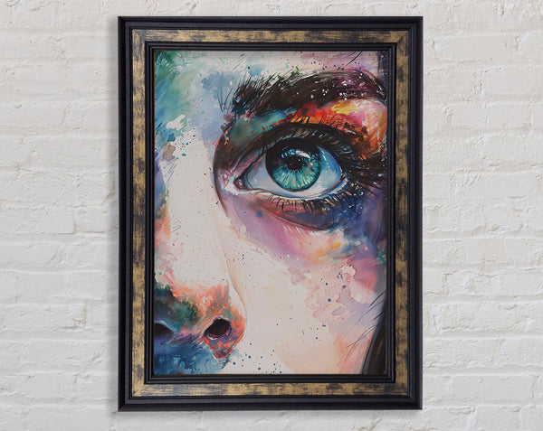 Watercolour Woman Beauty Framed Print