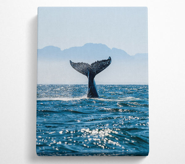  A Canvas Print of Whale Tail Canvas Art