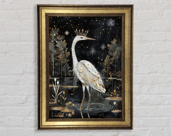 White Eyegrit Framed Print