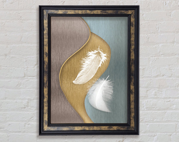 Walnut Feathers Framed Print