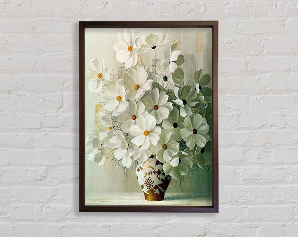 Walnut Flower In A Vase Framed Print