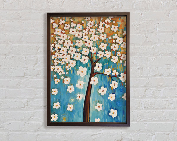 Walnut Flower Tree Framed Print