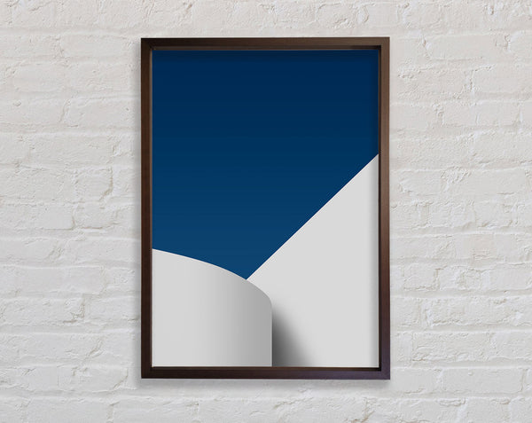 Walnut Scroll Framed Print