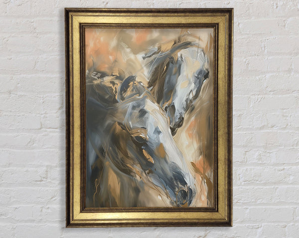 Wild White Horse Framed Print