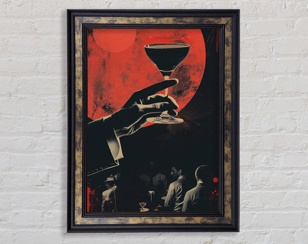 Wine Glass Drink Framed Print