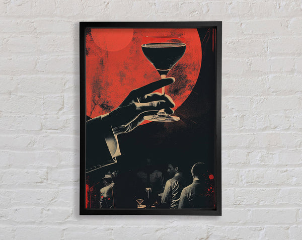 Wine Glass Drink Framed Print