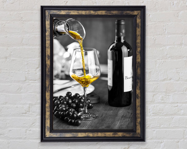 Wine Pour Framed Print
