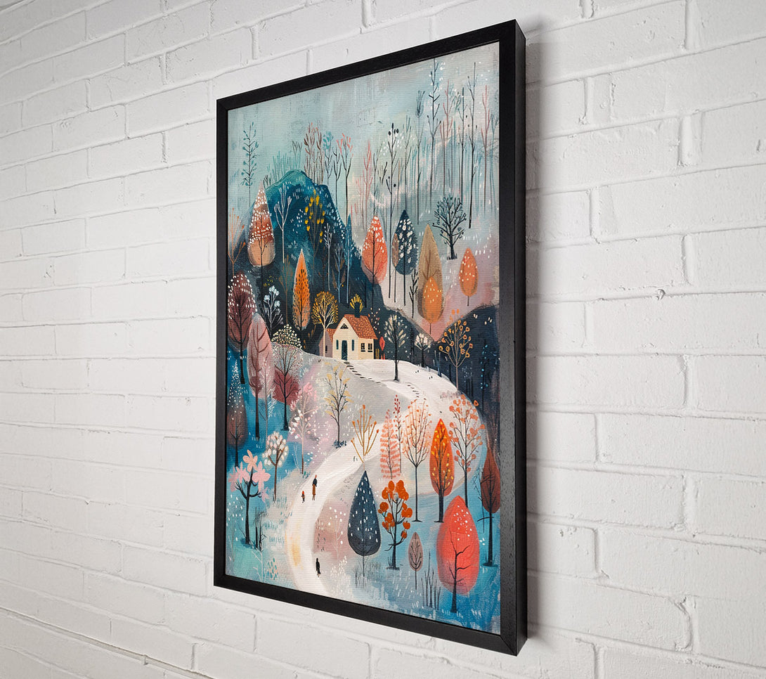  A Canvas Print of Winter Valley Beauty Canvas Wall Art