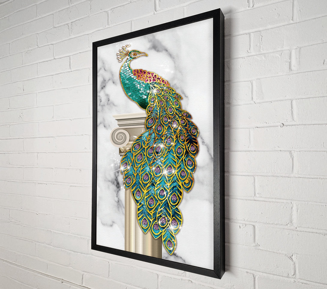  A Canvas Print of Wonderful Peacock Canvas Print