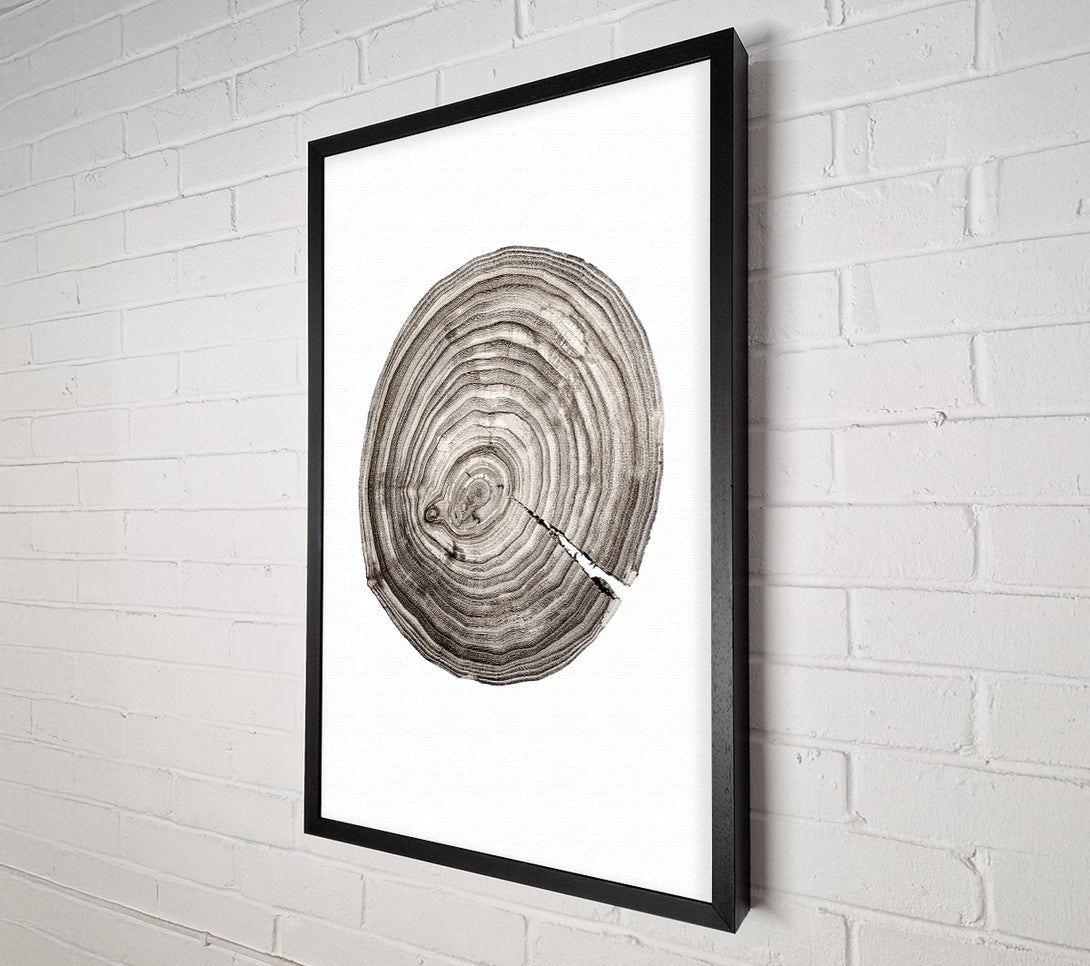  A Canvas Print of Wood Effect Circle Canvas Print