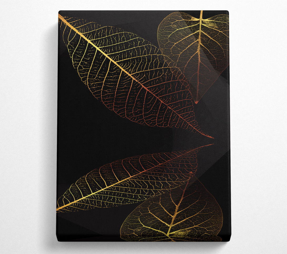  A Canvas Print of Yellow And Orange Leaves Canvas Art