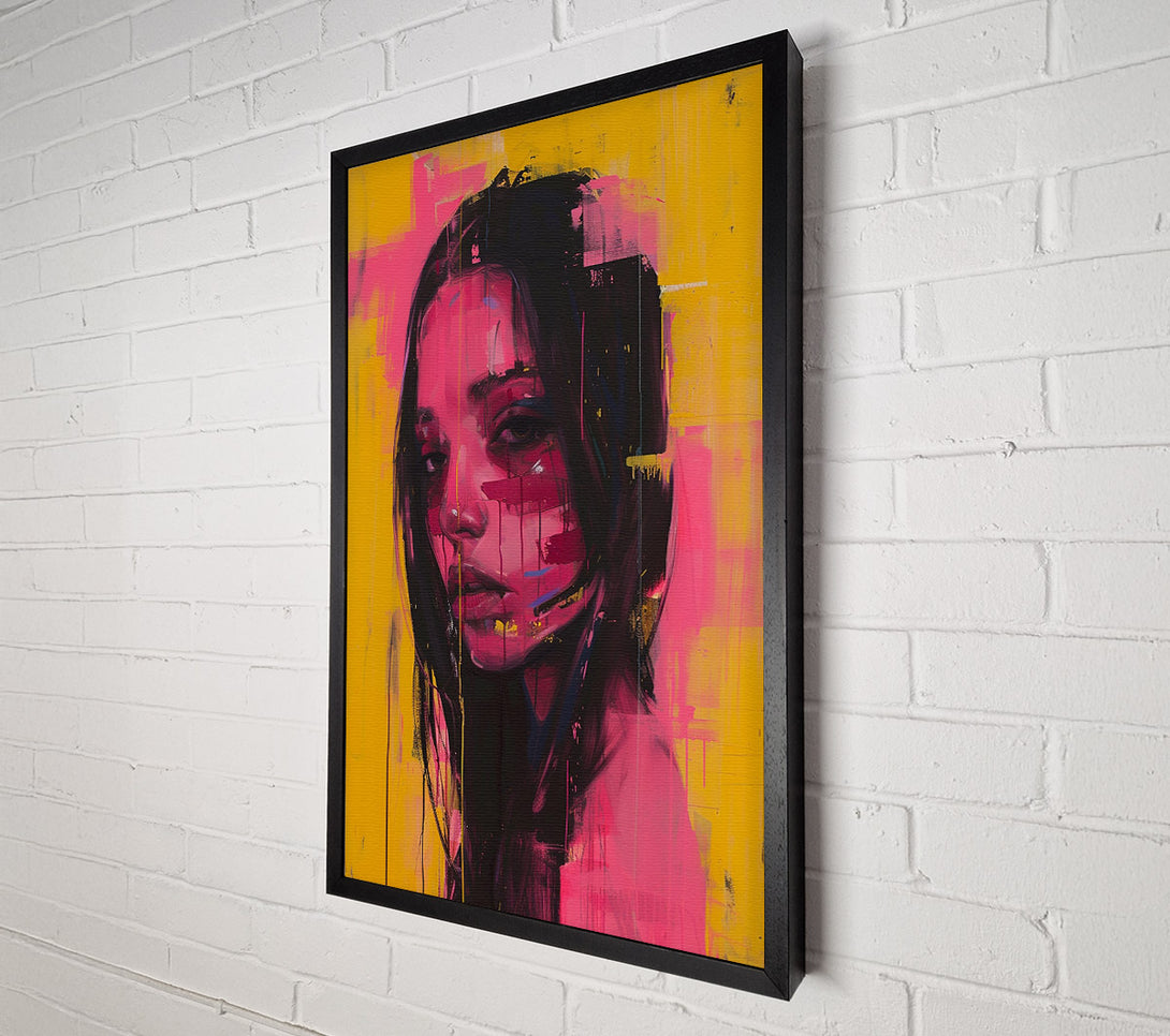  A Canvas Print of Yellow And Pink Lady Canvas Art