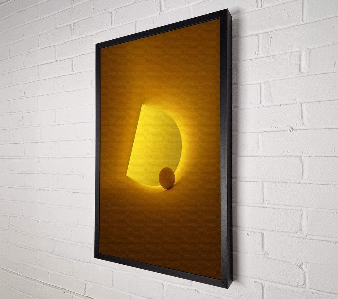  A Canvas Print of Yellow Ball In Tunnel Canvas Wall Art