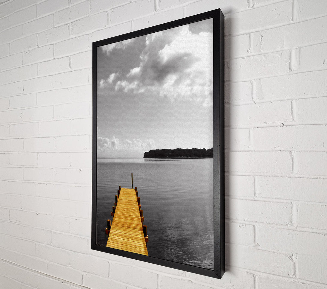  A Canvas Print of Yellow Boardwalk Canvas Print