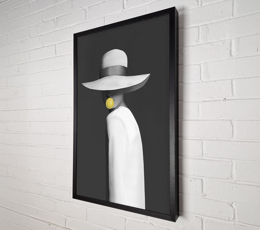  A Canvas Print of Yellow Bubble Gum Canvas Print