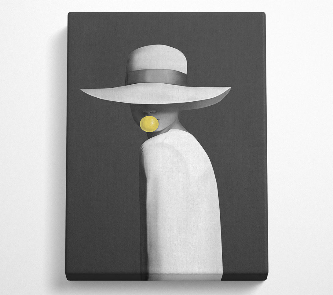  A Canvas Print of Yellow Bubble Gum Canvas Print