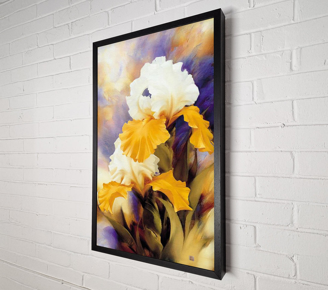  A Canvas Print of Yellow Flower Love Canvas Wall Art