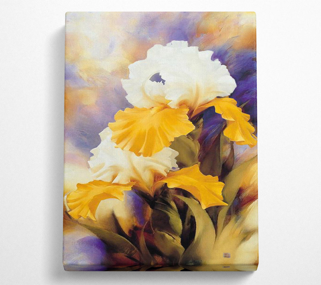  A Canvas Print of Yellow Flower Love Canvas Wall Art