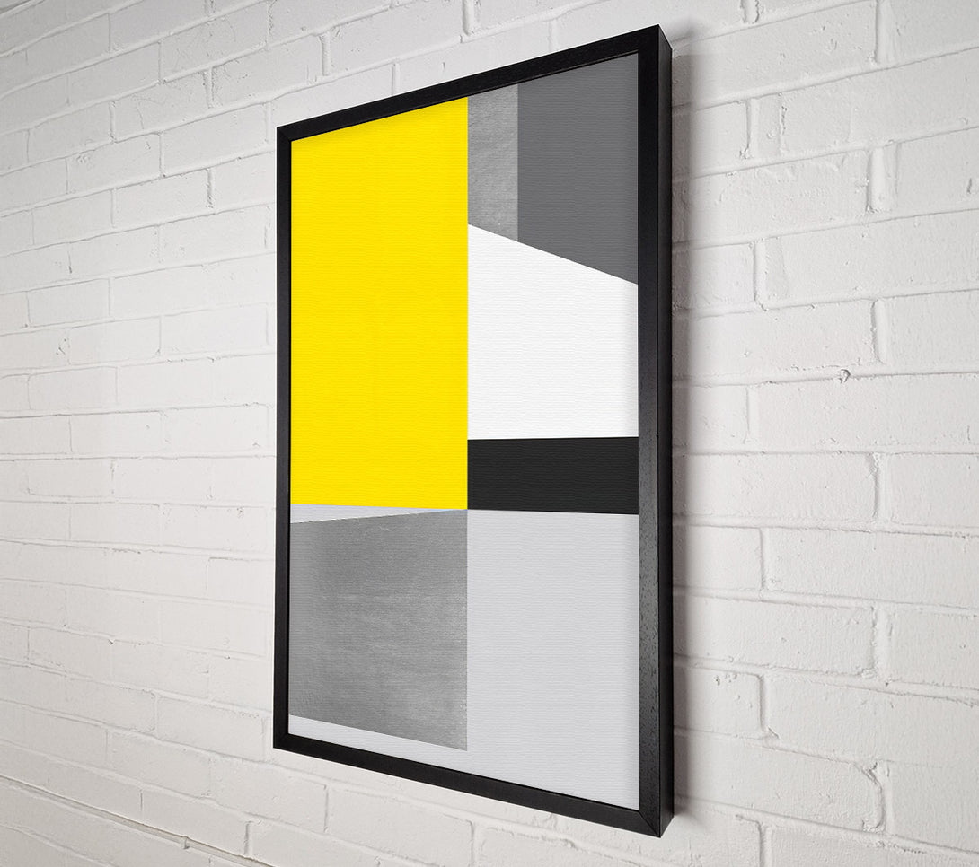  A Canvas Print of Yellow Square Love Canvas Art