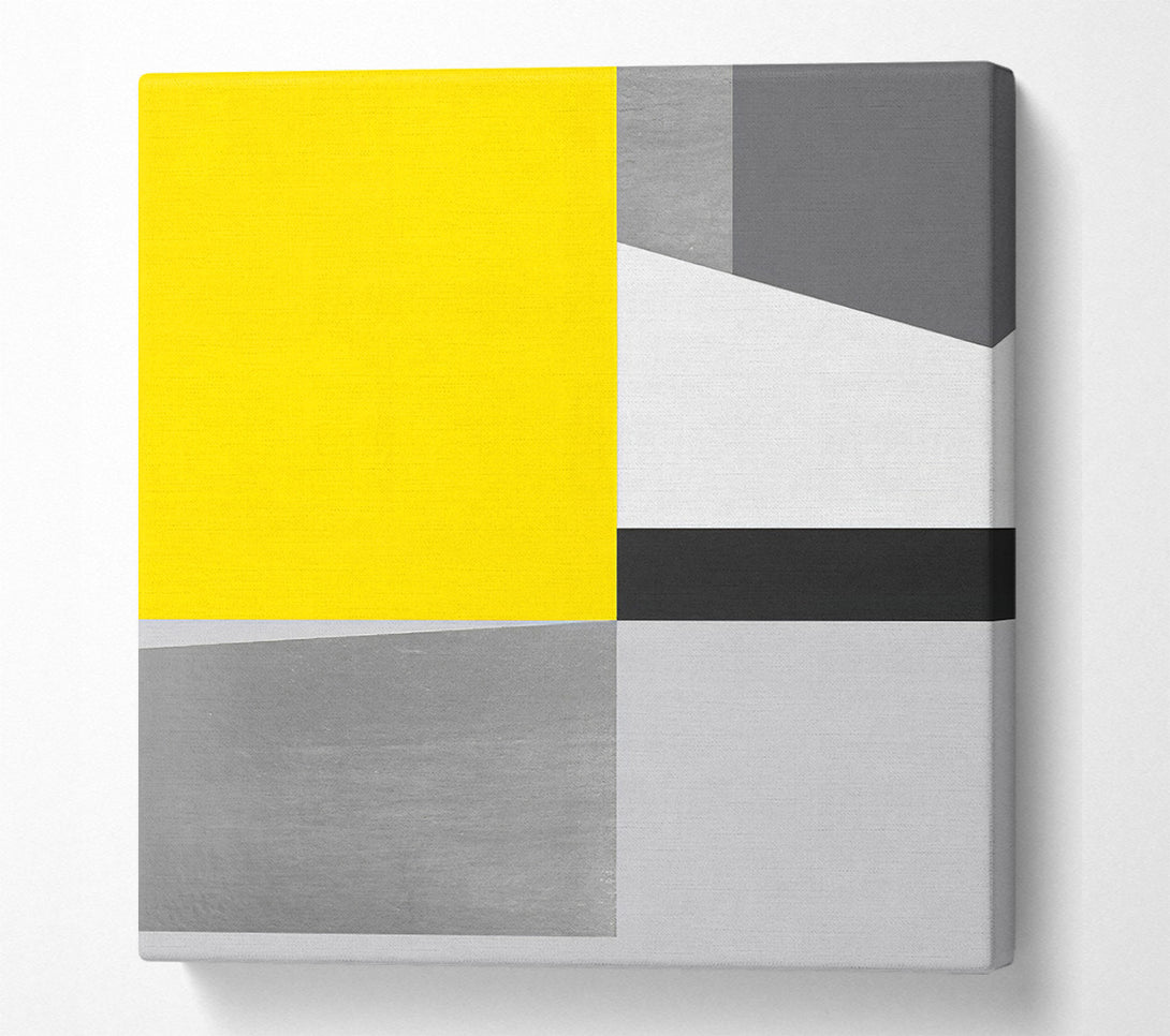  A Canvas Print of Yellow Square Love Canvas Art