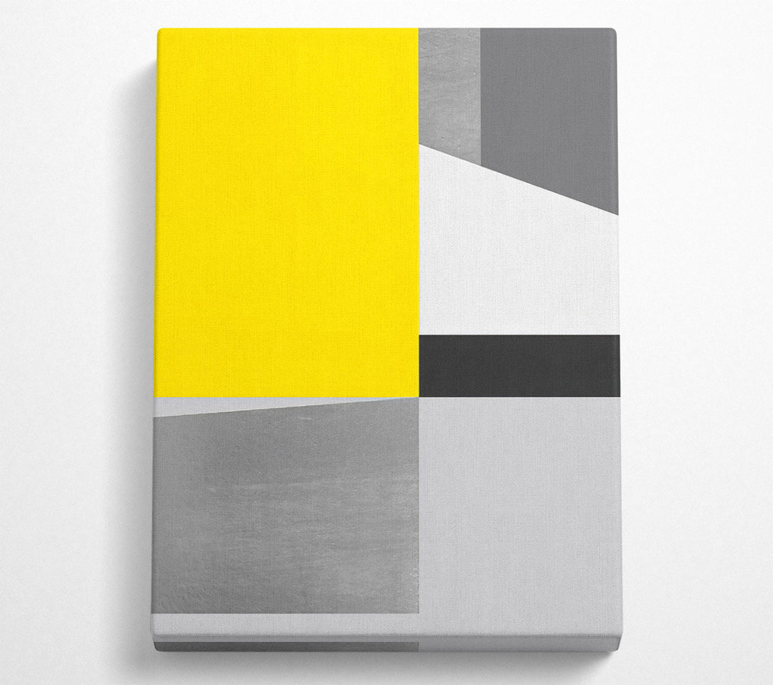  A Canvas Print of Yellow Square Love Canvas Art