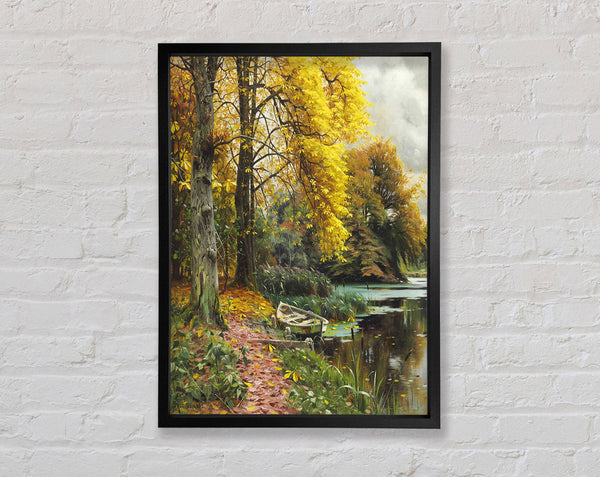 Yellow Tree Forest Framed Print