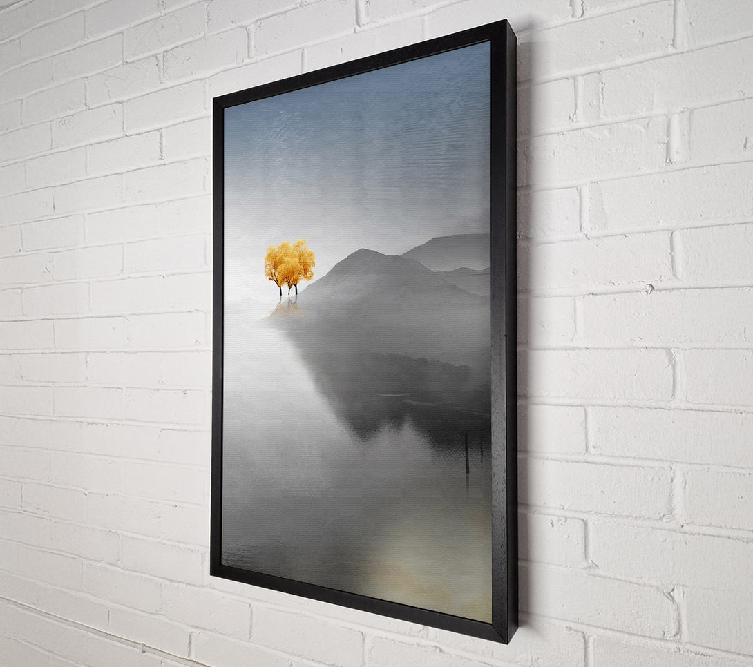  A Canvas Print of Yellow Tree Mountain Canvas Art