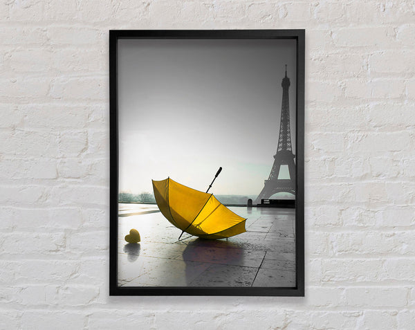 Yellow Umbrella Framed Print