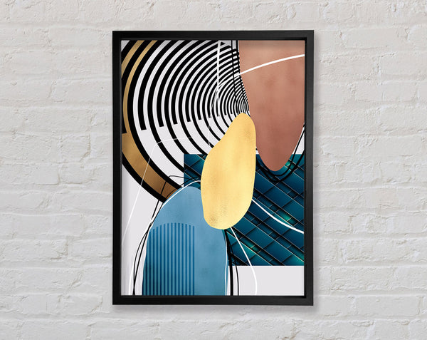 Zebra Abstract Framed Print