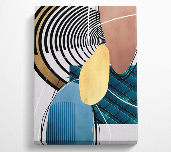  A Canvas Print of Zebra Abstract Canvas Wall Art