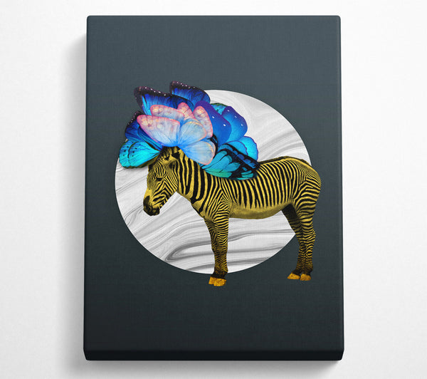  A Canvas Print of Zebra Butterfly Canvas Art