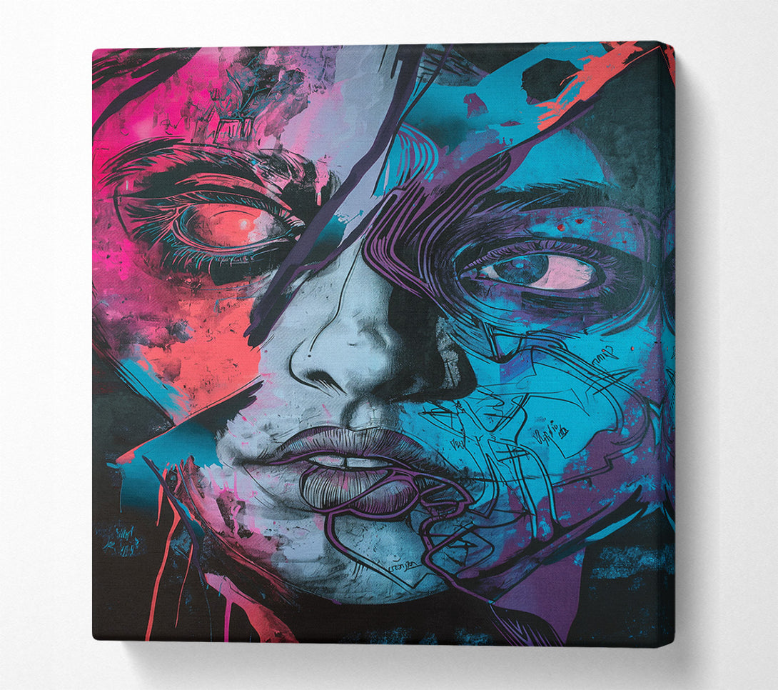  A Canvas Print of Zombie Girl Canvas Print