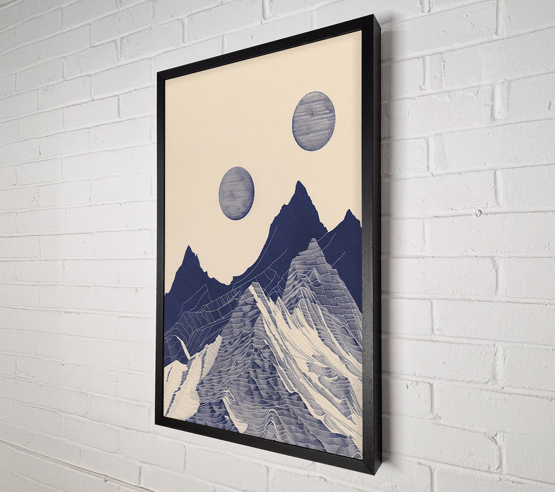  A Canvas Print of Lunar Mountains Canvas Art