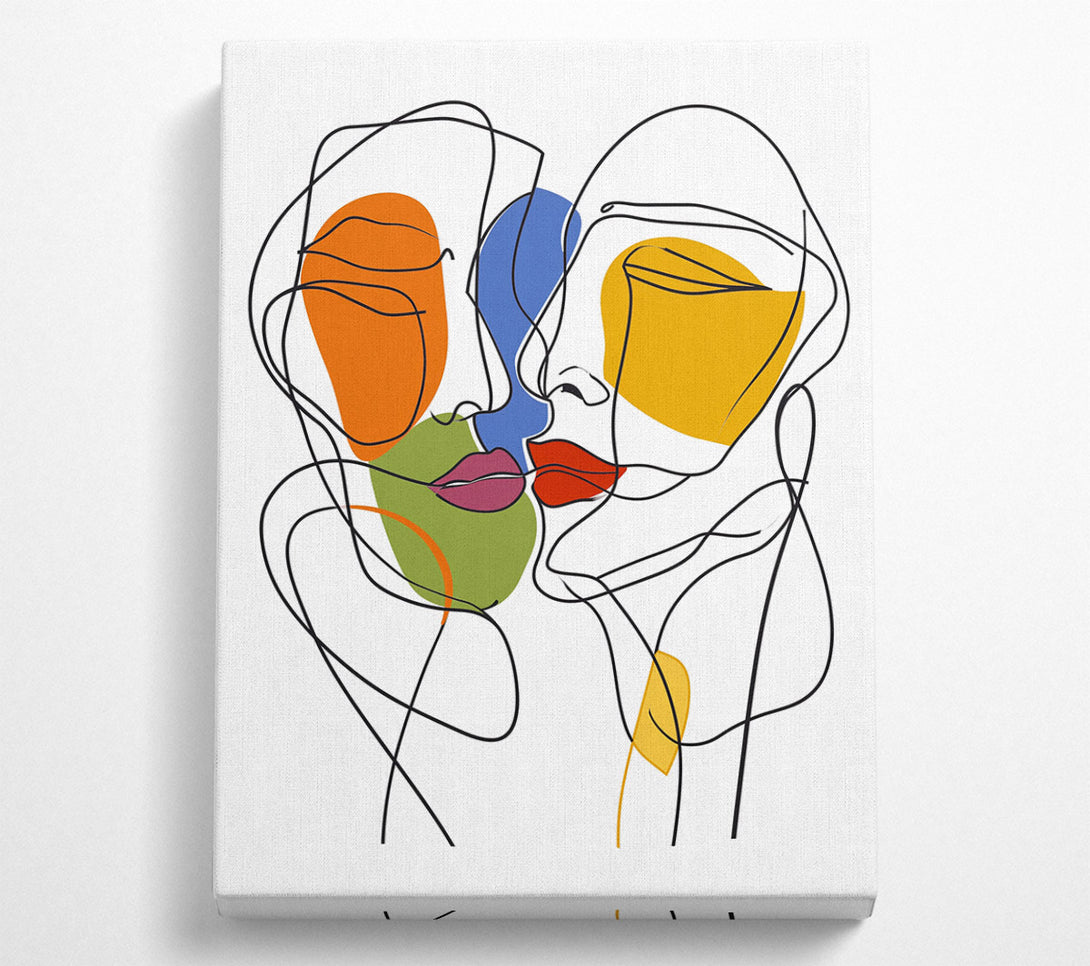  A Canvas Print of The Kiss Canvas Wall Art