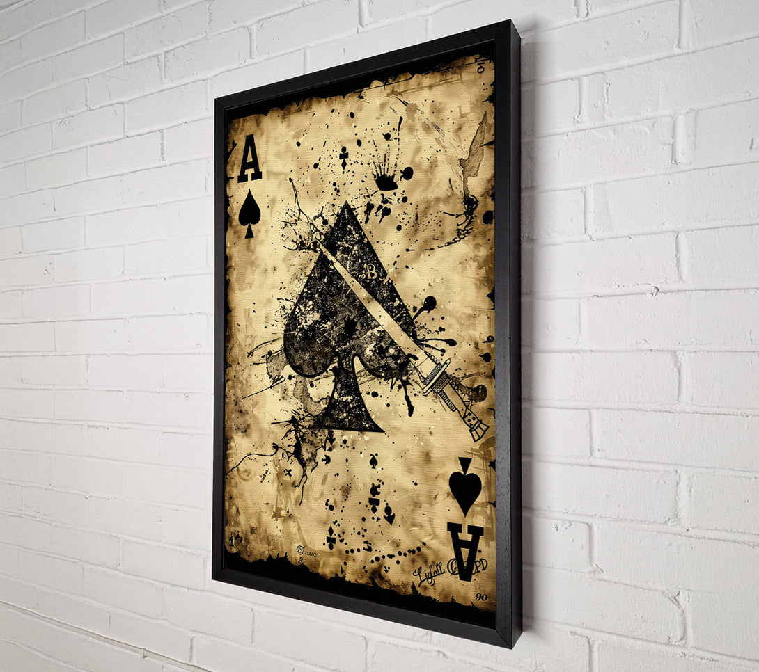  A Canvas Print of Ace Of Spades Canvas Print