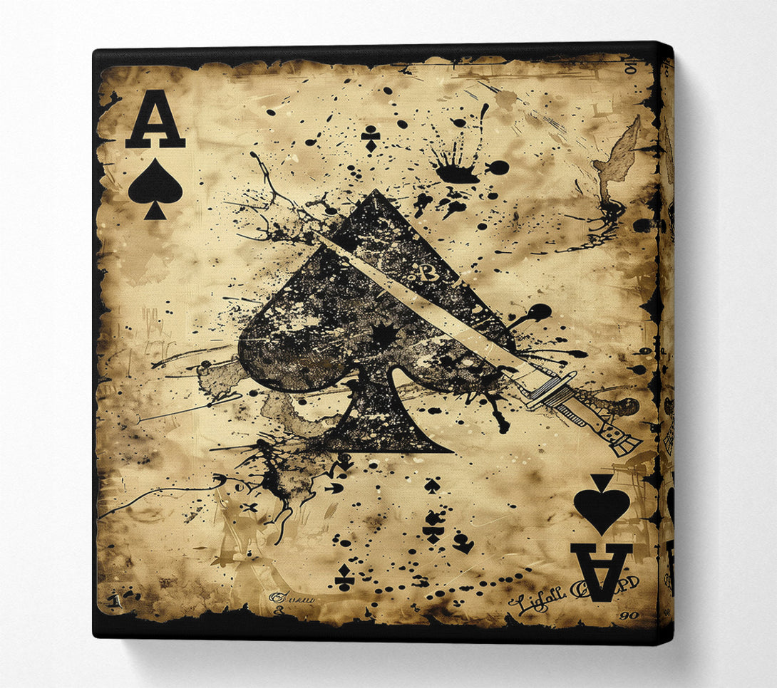  A Canvas Print of Ace Of Spades Canvas Print